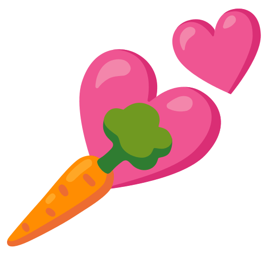 two hearts carrot