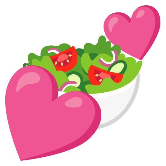 two hearts green salad