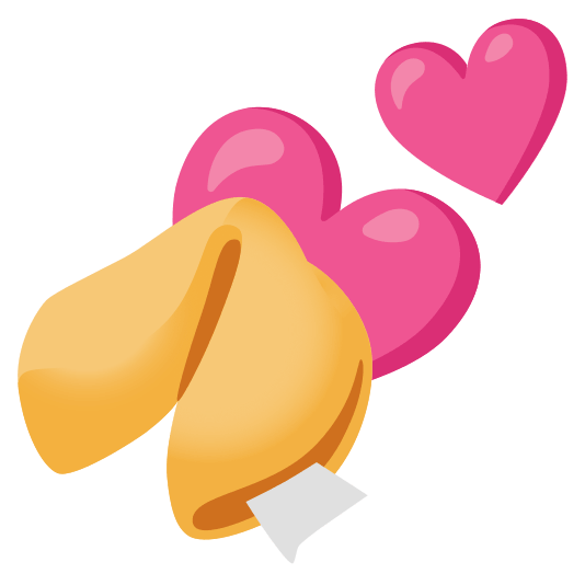 two hearts fortune cookie