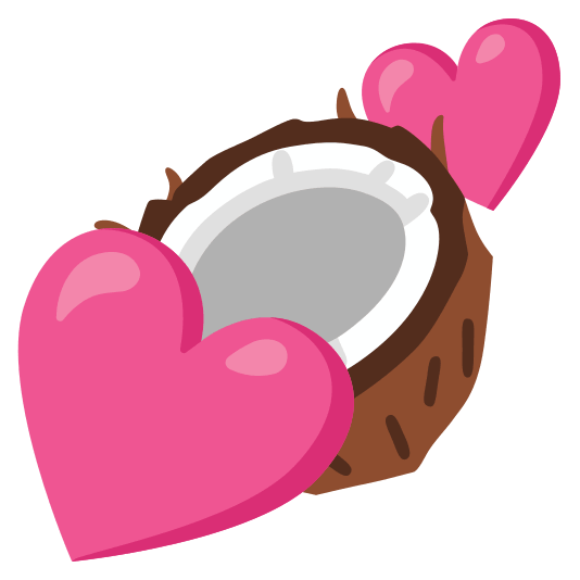 two hearts coconut