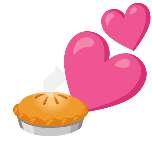 two hearts pie