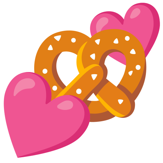 two hearts pretzel