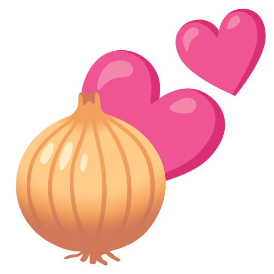 two hearts onion