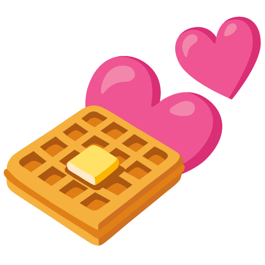 two hearts waffle