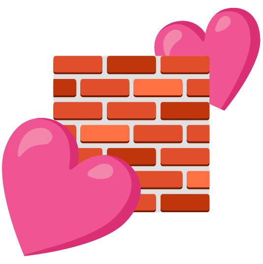 two hearts bricks