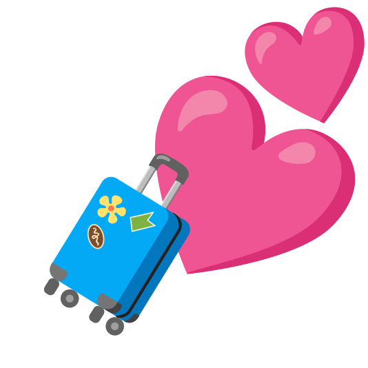 two hearts luggage