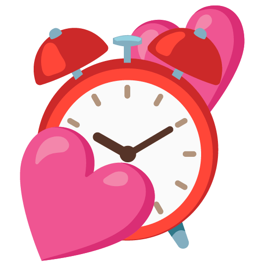 two hearts alarm clock