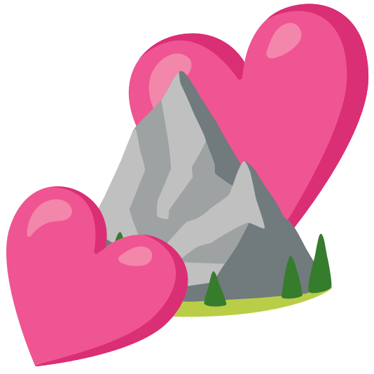 two hearts mountain