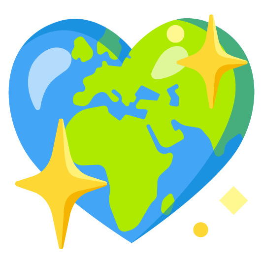 sparkling heart earth africa