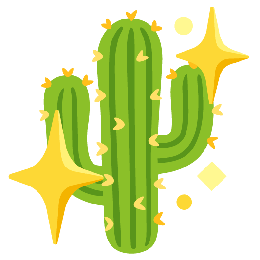 sparkling heart cactus