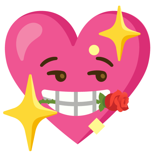 sparkling heart rose