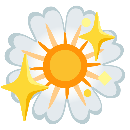 sparkling heart blossom