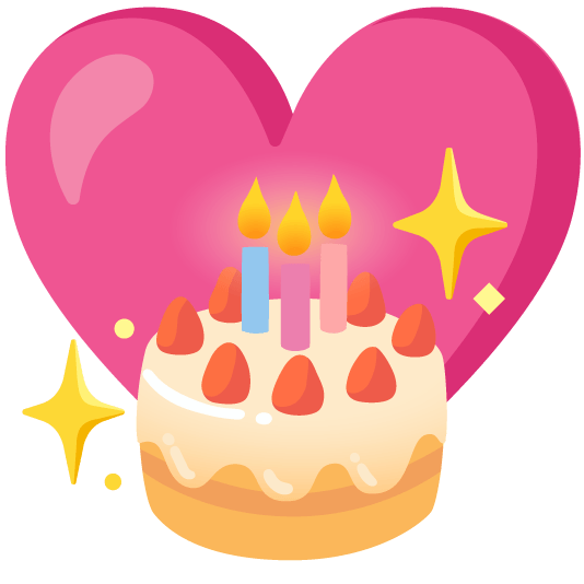 sparkling heart birthday