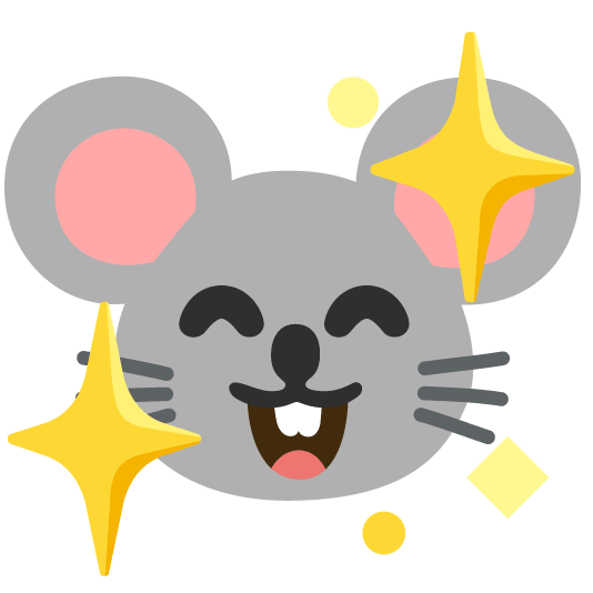 sparkling heart mouse