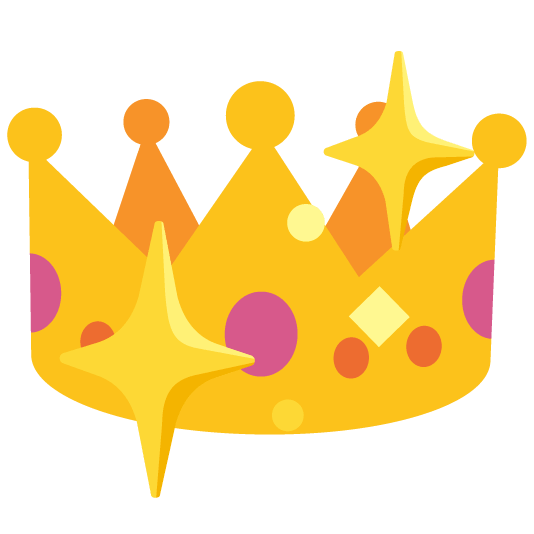 sparkling heart crown