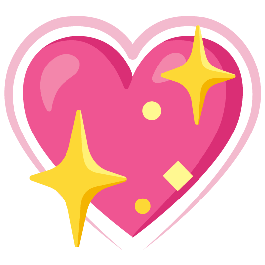 sparkling heart hearts