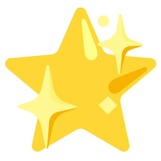 sparkling heart star