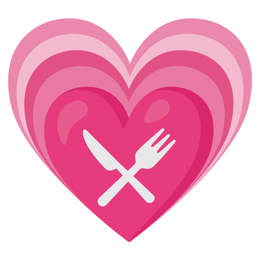 heartpulse knife fork plate