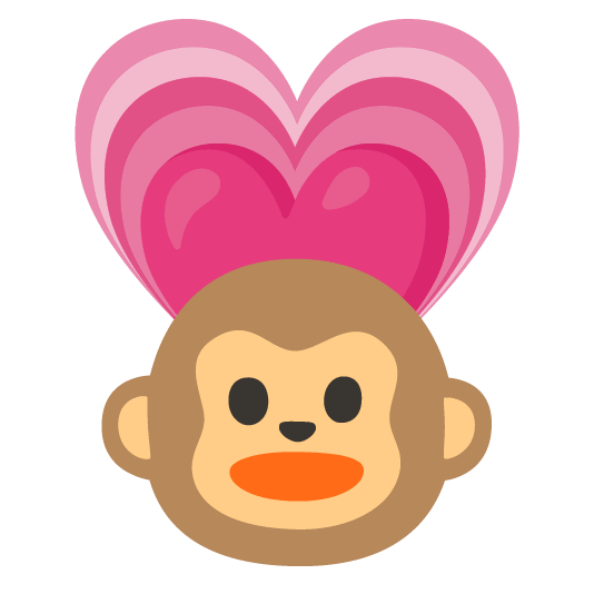 heartpulse monkey face