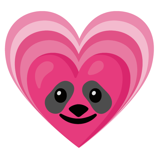 heartpulse panda face