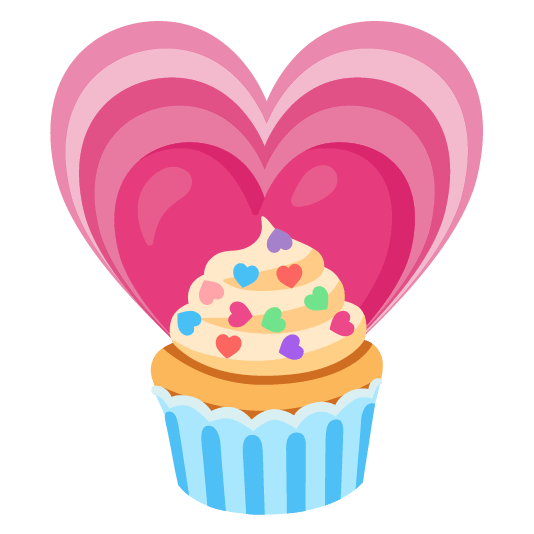 heartpulse cupcake