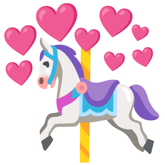 cupid carousel horse