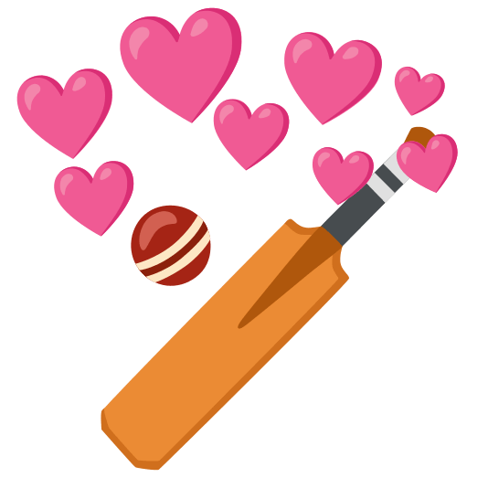 cupid cricket bat and ball