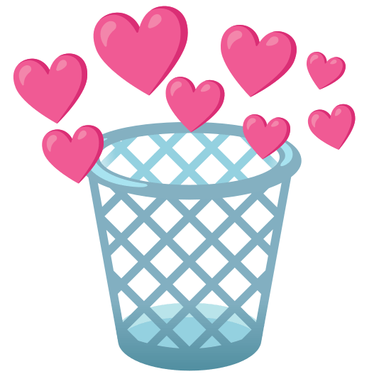cupid wastebasket