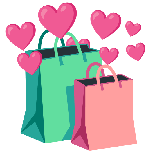 cupid shopping bags