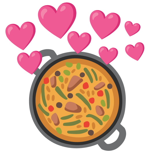 cupid shallow pan of food