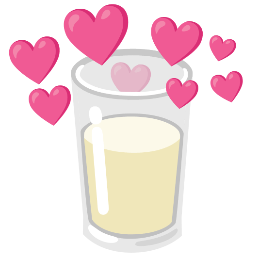 cupid glass of milk