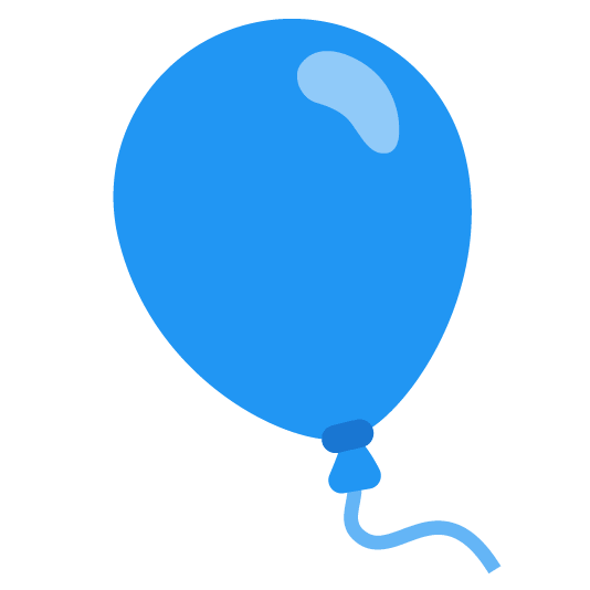 blue heart balloon
