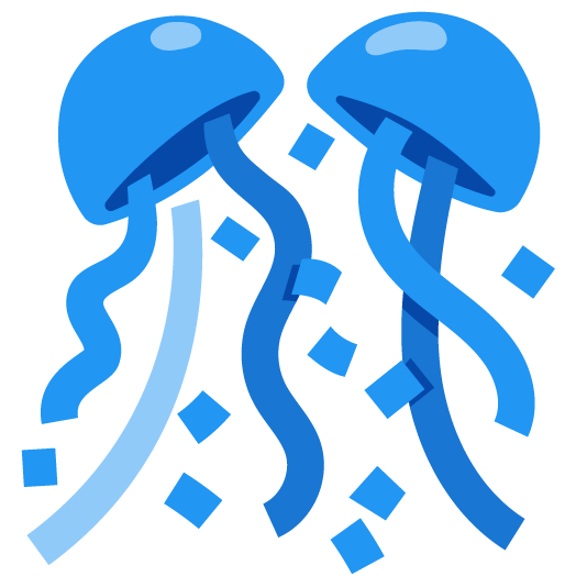 blue heart confetti ball