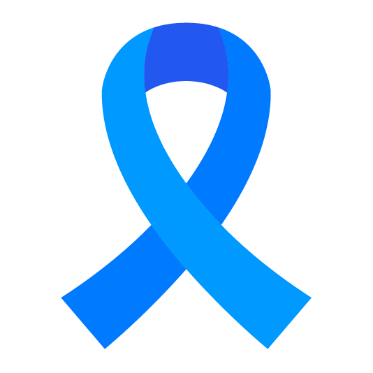 blue heart reminder ribbon