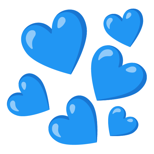 blue heart blue heart