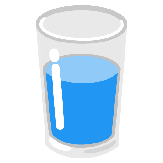 blue heart glass of milk