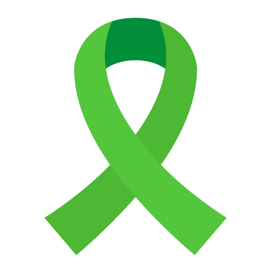 green heart reminder ribbon