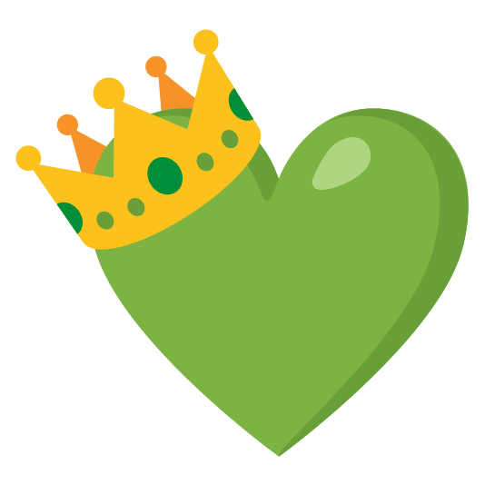 green heart crown