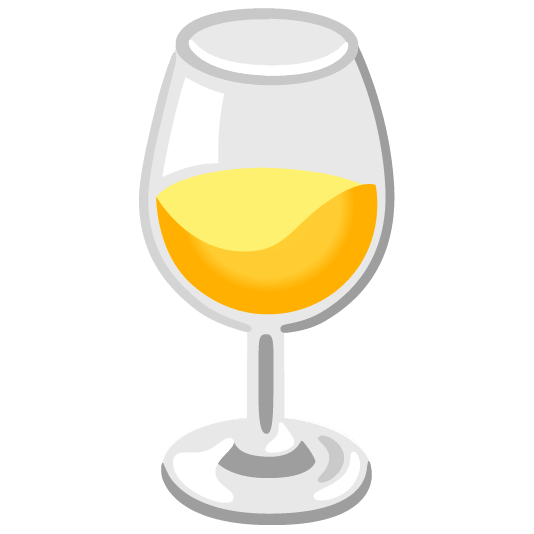 yellow heart wine glass