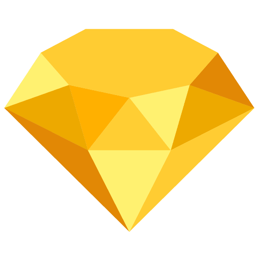 yellow heart gem