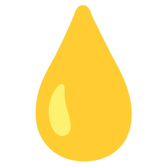 yellow heart droplet