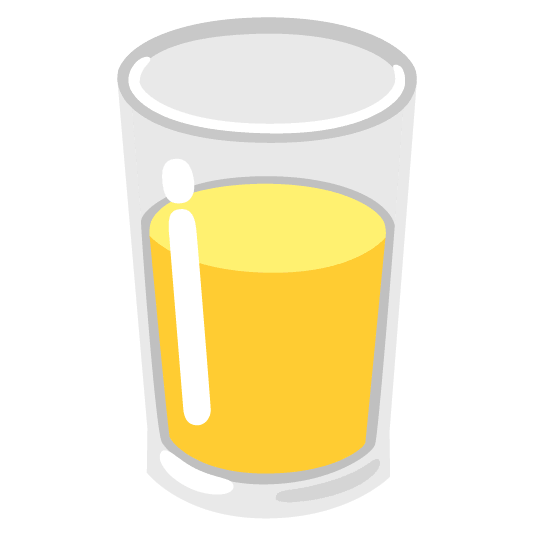 yellow heart glass of milk