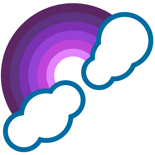 purple heart rainbow