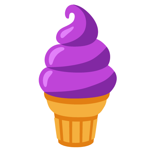 purple heart icecream