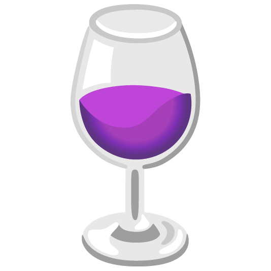 purple heart wine glass