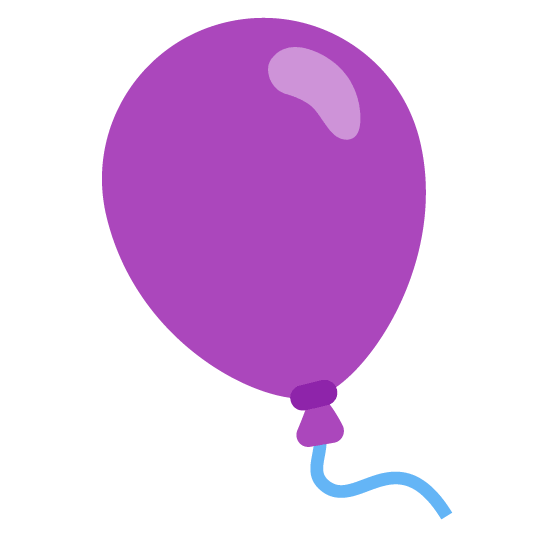 purple heart balloon