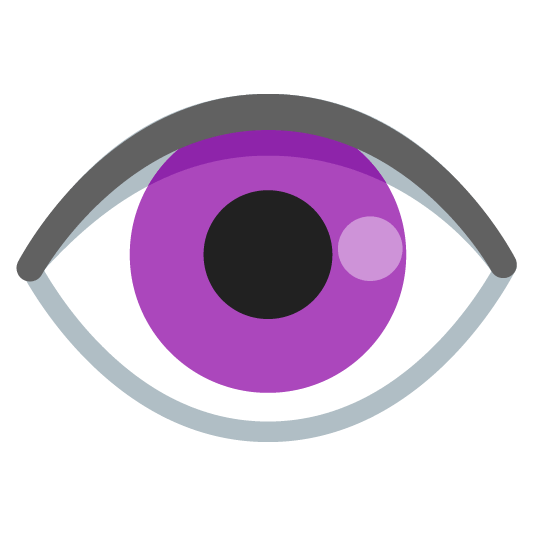 purple heart eye