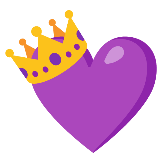 purple heart crown