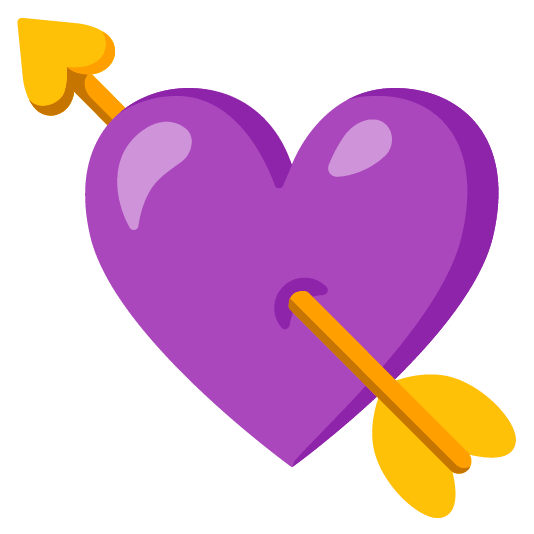 purple heart cupid