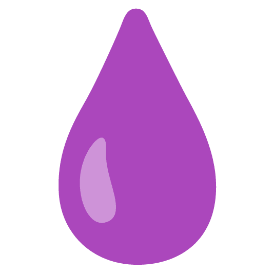 purple heart droplet